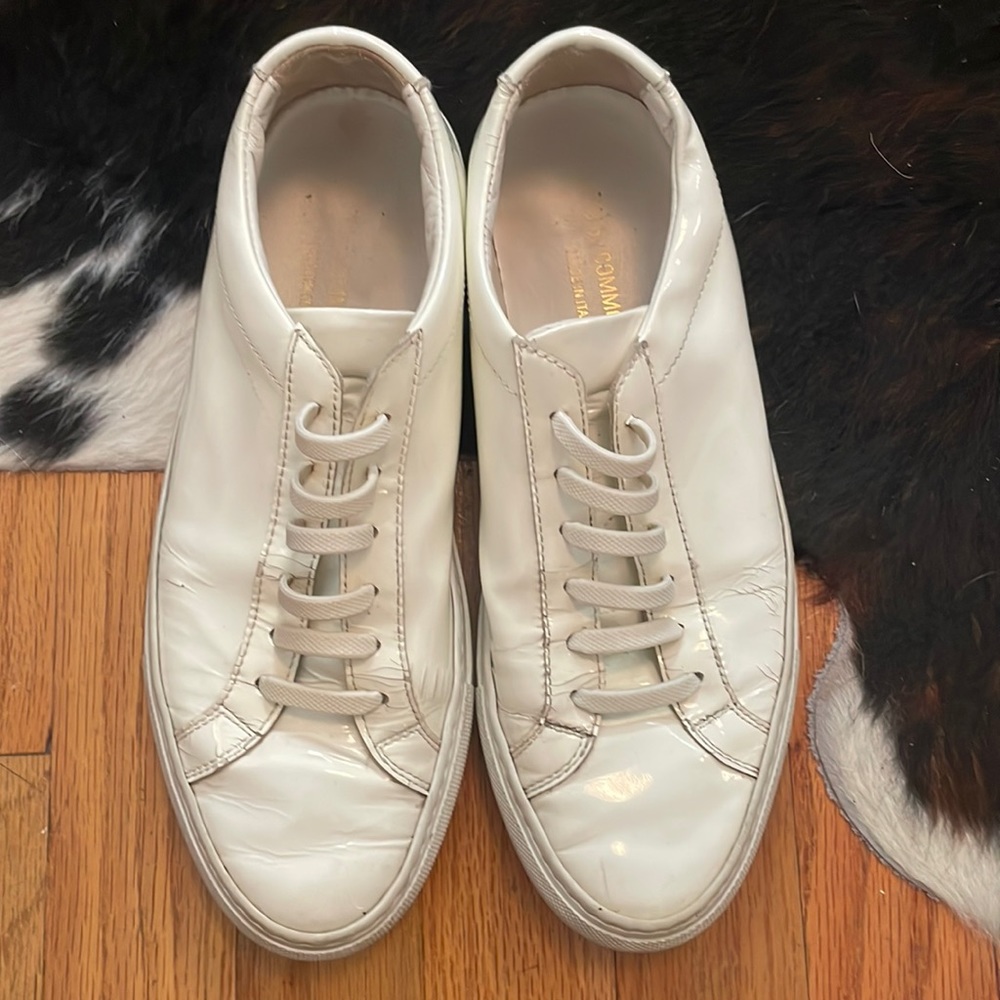 Common Projects White Patent Sneaker 38